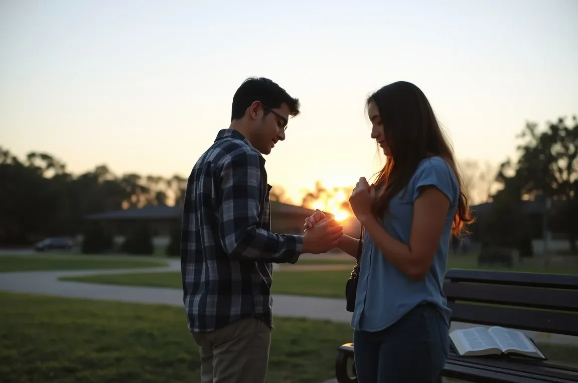 Namoro cristão - casal feliz