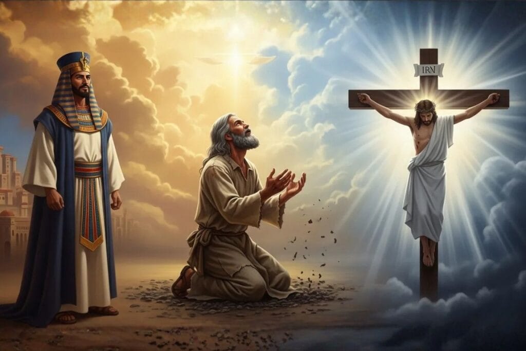 José e Jesus na cruz - soberania de Deus