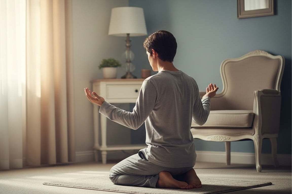 homem ajoelhado com braços estentidos orando - o poder da oração