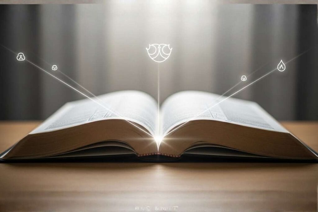 Bíblia aberta sobre uma mesa