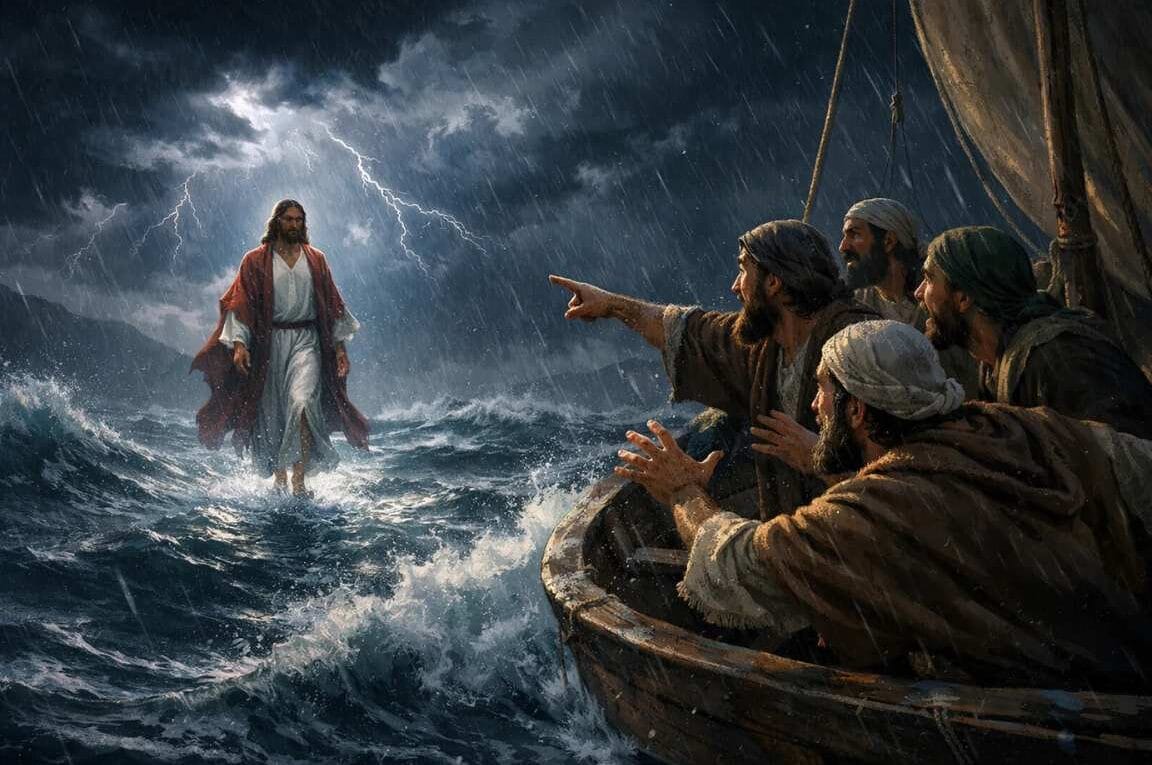 Jesus Caminha Sobre as Águas