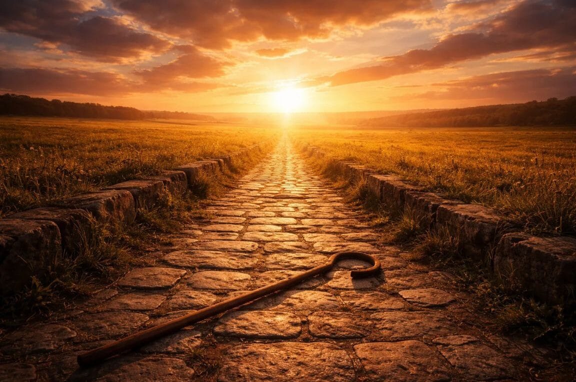 Um caminho de pedras e um cajado ao chão - O Fim da Lei: A Transição da Antiga Aliança para o Reino de Deus