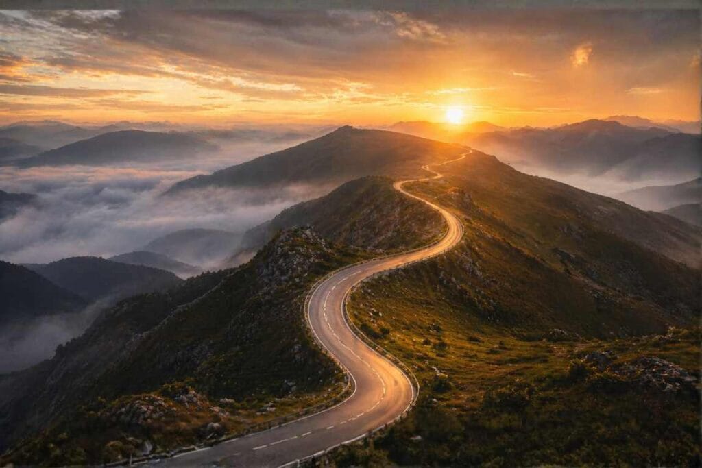 Uma estrada sobre a montanha - Sabedoria de Deus 