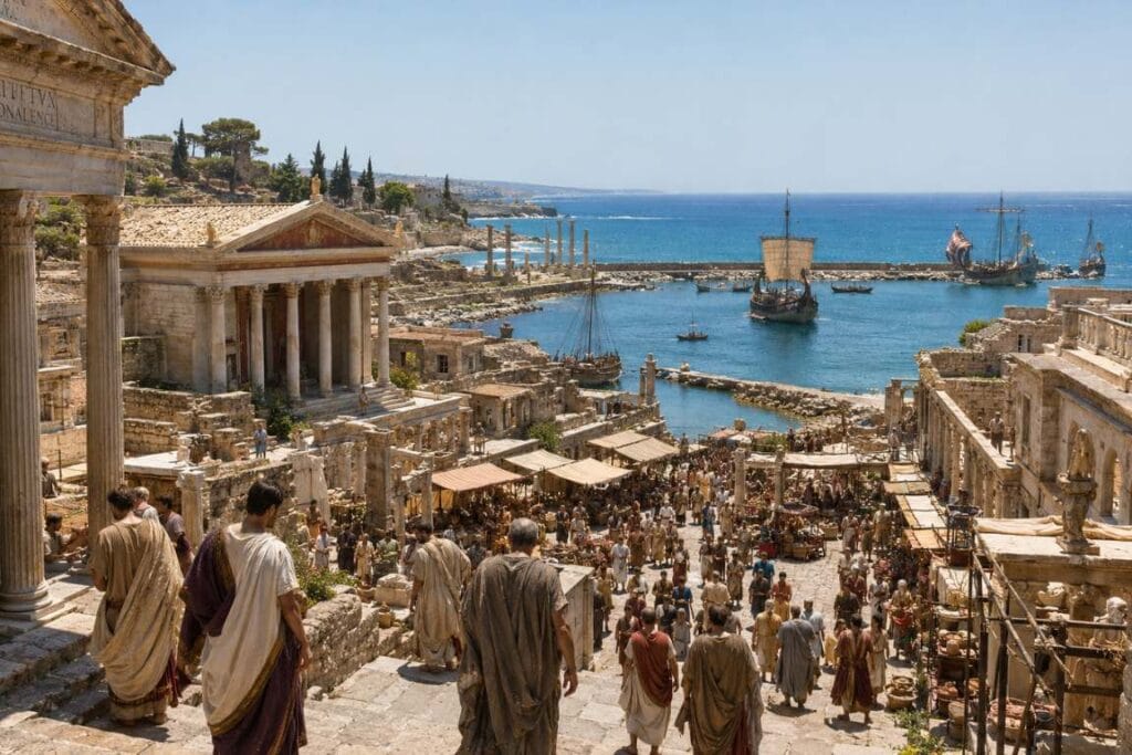 Imagem da cidade de Pafos - O Poder e a Justiça de Deus em Atos 13 11