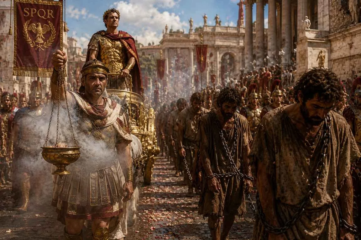 Desfile romano para os vitoriosos - Perfume de Cristo: Vida para Uns, Morte para Outros
