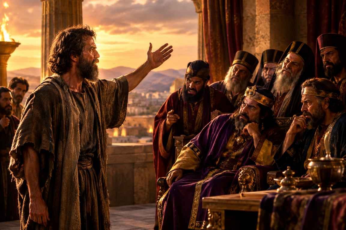 Macaías confronto o rei Acabe - Quando Deus Determina a Flecha, a Armadura e a Soberania de Deus em 2 Crônicas 18